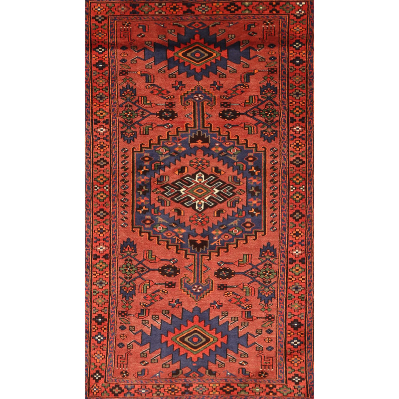 Tapis traditionnel marron foncé, Rectangle 5 pi x 7 pi