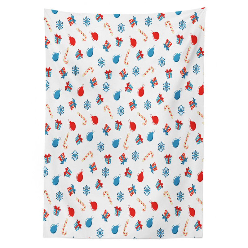 Geometric Christmas Tablecloth, 84" x 60"