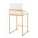 Rakowski Upholstered Counter Stool with Metal Frame