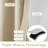 Solid Color Modern Blackout Thermal Curtain Panel Rod Pocket 2 Panels-1010142720-1010142731-1010142727