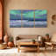 Nautical & Beach Ocean Waves Sky Clouds Beach Sunset Art Canvas Set of 3 Canvas Wall Art Prints-374938580