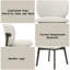 Chaise d'appoint en chenille et noyer gris Mallin (ensemble de 2)