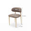 Chaises de salle à manger confortables de style campagnard moderne avec pieds en métal pour la cuisine