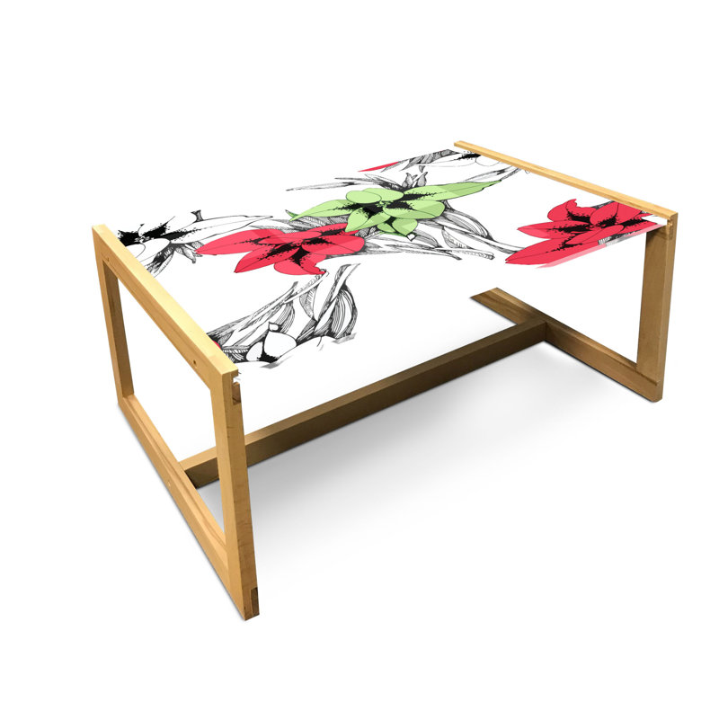Jamise Trestle Coffee Table, 40cm H x 91cm W x 62cm D