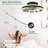 Modern Led Ceiling Fan With Light – Dimmable Ceiling Light With Invisible Blades And Crystal Design, Remote Control & Adjustable Color Temperature, Quiet Fan For Bedroom, Living Room-434539298