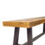 Bancs d'extérieur Carlisle, brun sablé + métal rustique (ensemble de 2)-1943792275
