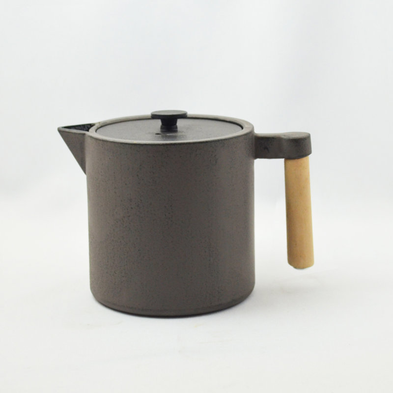 Ebern Designs Bronstein 0.9ml Solid Colour Teapot, Grey