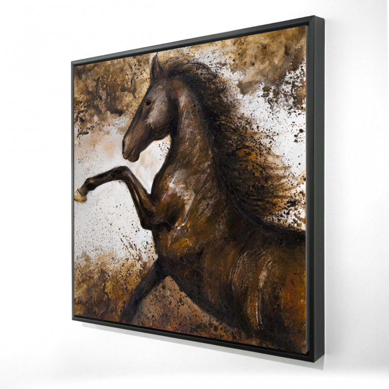 «Cheval se ruant dans le sol»