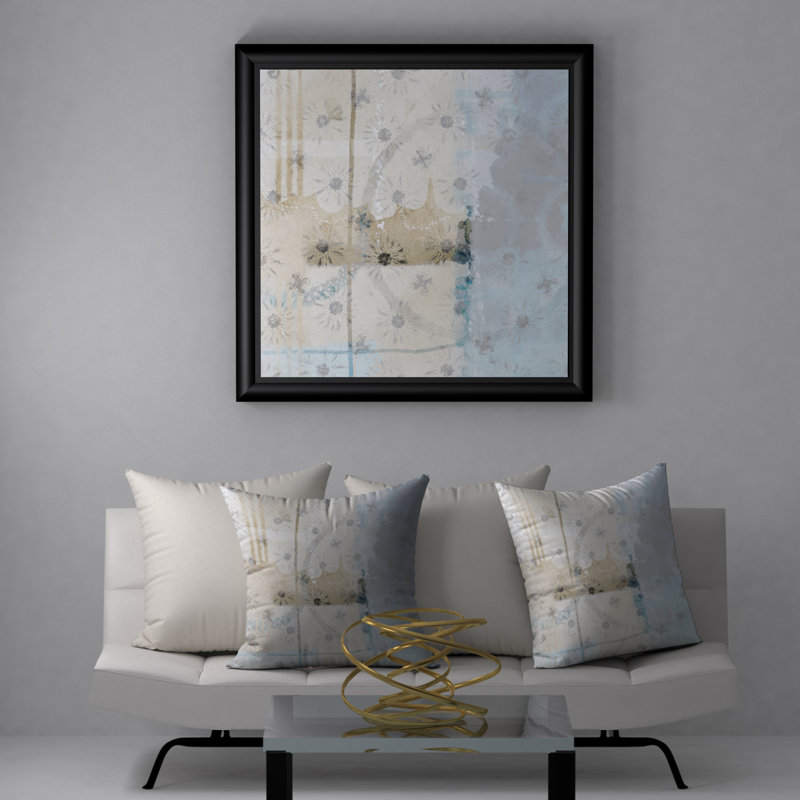 Abstract Throw Pillow, 20" H x 20" W
