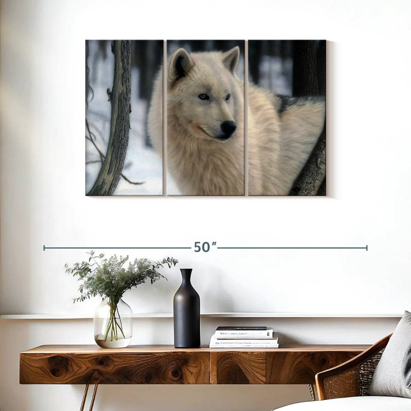 Loup arctique Brampt, H 24 po x l 38 po