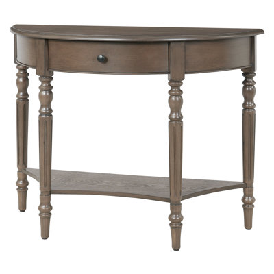 Console Table With Drawer And Bottom Shelf