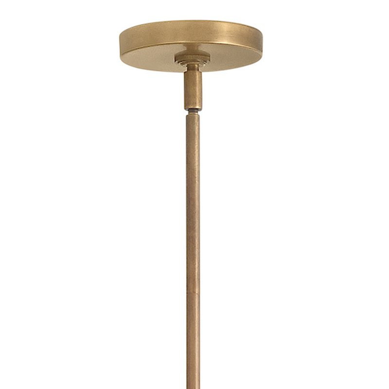 Grande suspension intérieure en verre avec verre opale Collins, Laiton héritage