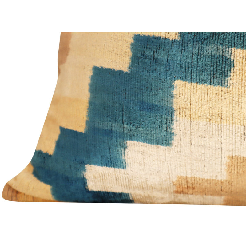 Lumbar Pillow Cover & Insert, Brown/Blue