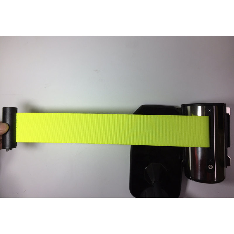 Ceinture de fixation murale à poteau rétractable de 9,5 pi FixtureDisplays® Stanchion Queue 12004-8-VERT