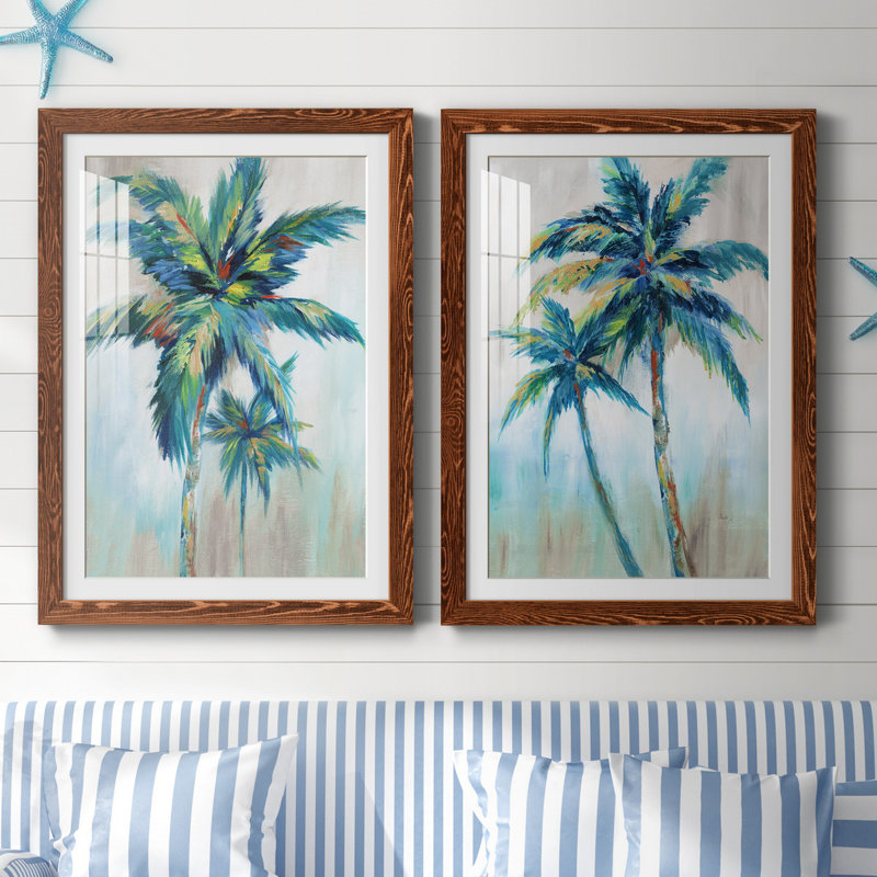 «Bright Breeze I», ensemble de reproductions d'aquarelles conçues par J Paul, H 37,5 po x l 55 po, Érable