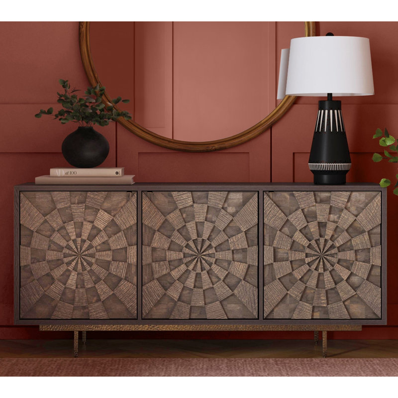 Harland 69" Mango Wood Storage Server