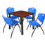 Plateau de table Kee Square, 4 chaises empilables-1810362213-1843066368-1843066369