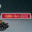 Xmas Christmas Cheer Welcome Here Wooden Memento Block