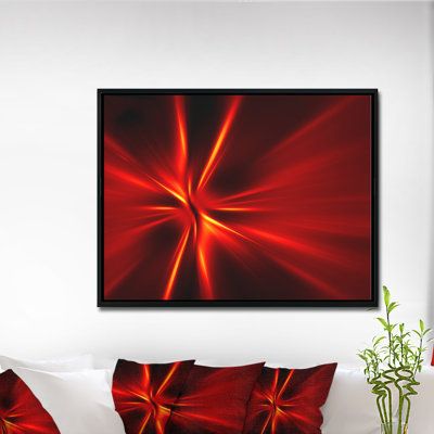 Corwin, art graphique abstrait «Red and Yellow Rays»