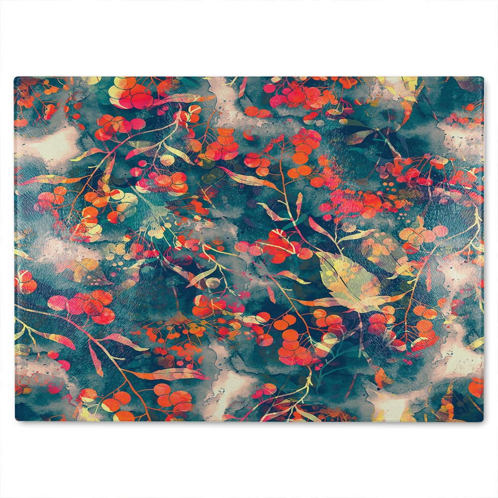 Herbal Glass Chopping Board