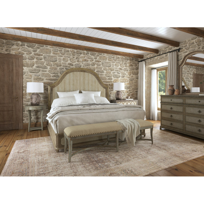 Alfresco Lauro Panel Bed with Metal, King