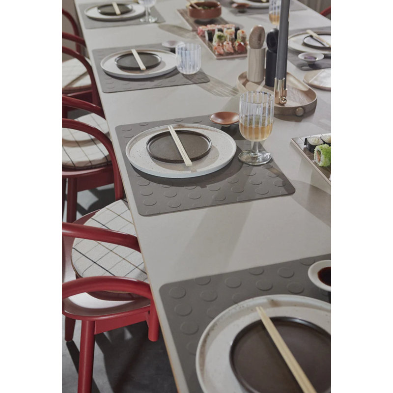 Inka Porcelain Dinner Plate, White/Light Brown