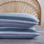  Housse de coussin rayée en microfibre