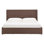 Lit plateforme tapissier avec rangement Cletus