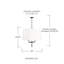 Luminaire suspendu tambour 4 lumières