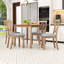 Ensemble de salle à manger à rallonge avec chaises rembourrées-607003020-619025997