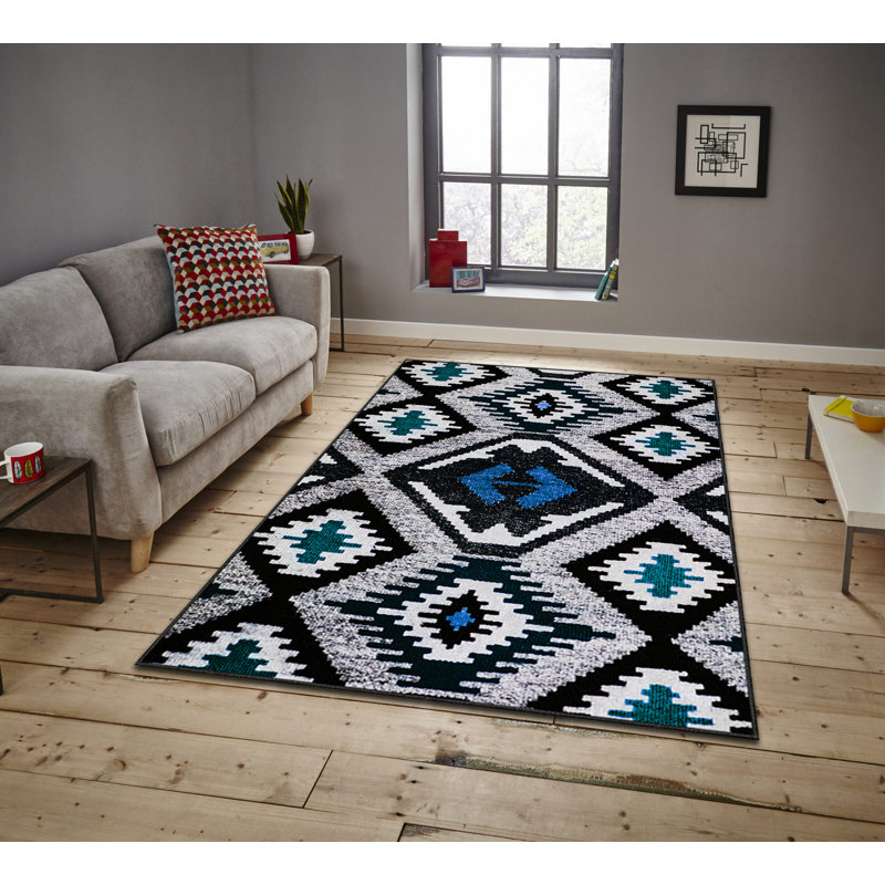 Luxurious Area Rug, 100% Polyester, 5.9 x 9.2 Feet | 740 g/m² Weight, Non-Slip Felt Dot Underside, Easy Clean Velvet Fabric, 0.08 in Pile Height | Machine Washable, Perfect for Living Room & Bedroom Décor