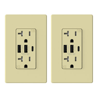 20 Tamper Resistant Duplex Outlet