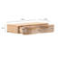 40cm W Solid Wood Bedside Table