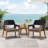 Farmhouse Style Outdoor Patio Club Chair