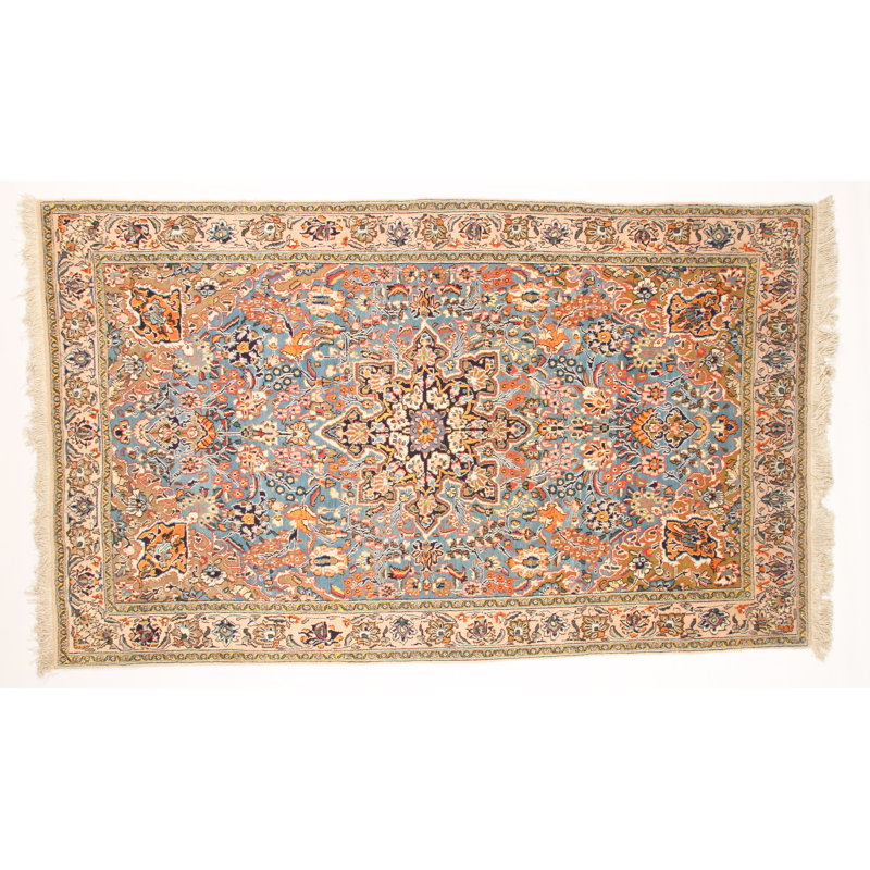 Fine Qum Kurk Rug - 5'4" X 8' 10"
