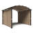 11 Ft. W x 11 Ft. D Steel Pergola with PVC-Coated Polyester Canopy-95024903