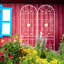 Ensemble de 4 treillis en métal 86,6 po x 19,7 po antirouille blanc crème pour décoration de jardin