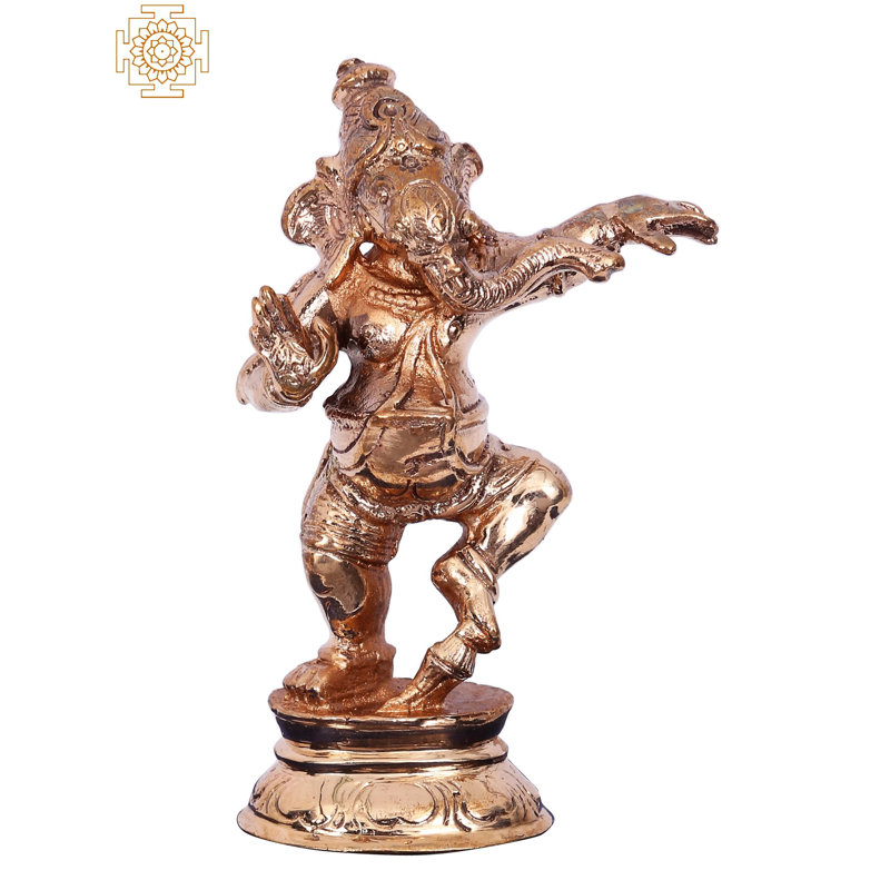 Petite figurine Ganesha Madhuchista Vidhana dansante