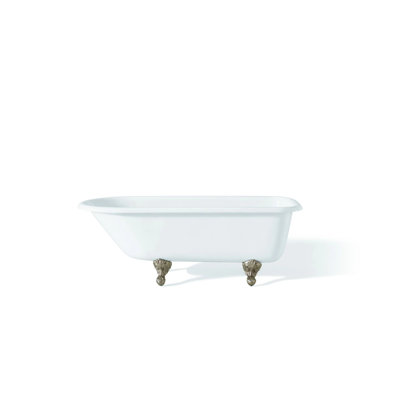 Jakyle 54'' x 30'' Soaking Cast Iron Bathtub