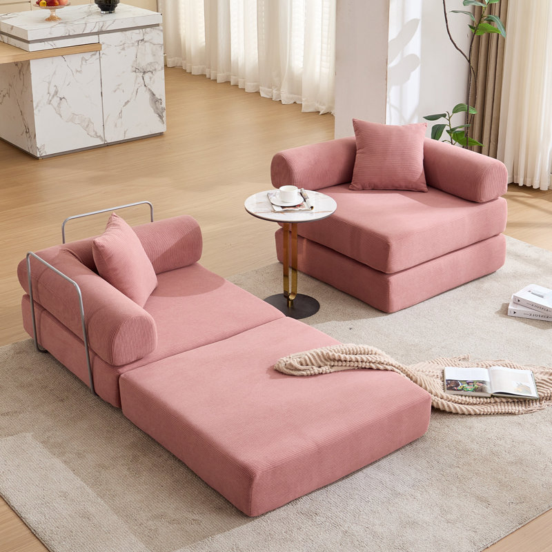 Canapé-lit modulaire pour appartement, Rose