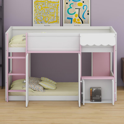 Modern House-Frame Loft Bed with Dedicated Play Area and Extensive Organizer Units for Bedrooms