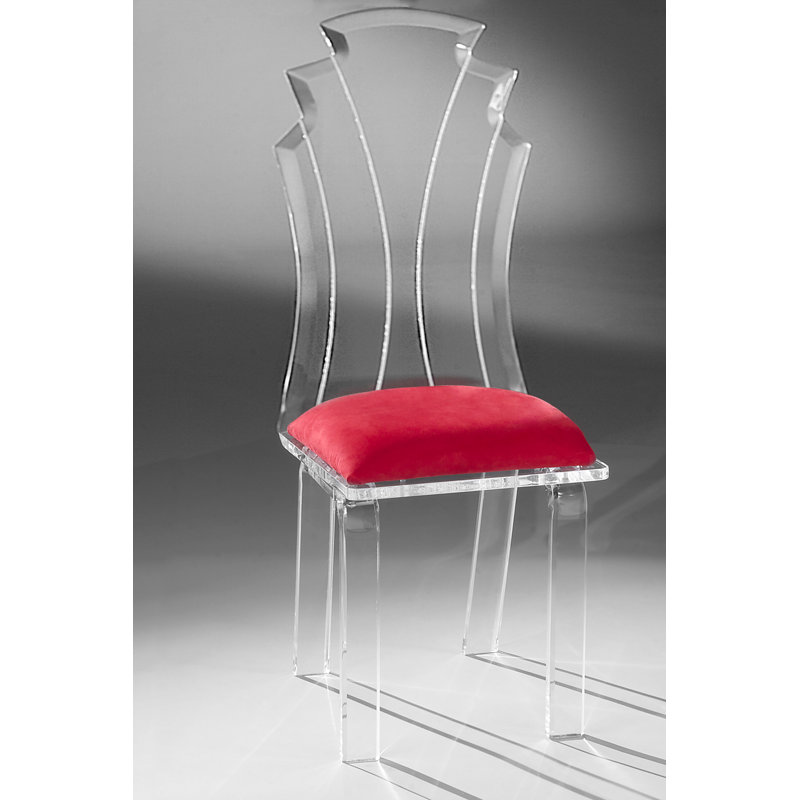 Maudell 19'' H Upholstered Side Chair, Red