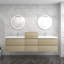 Ensemble de meuble-lavabo mural double 91 po Moreno Bailey-87461246