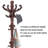 Coat Rack Freestanding With 14 Sturdy Hooks