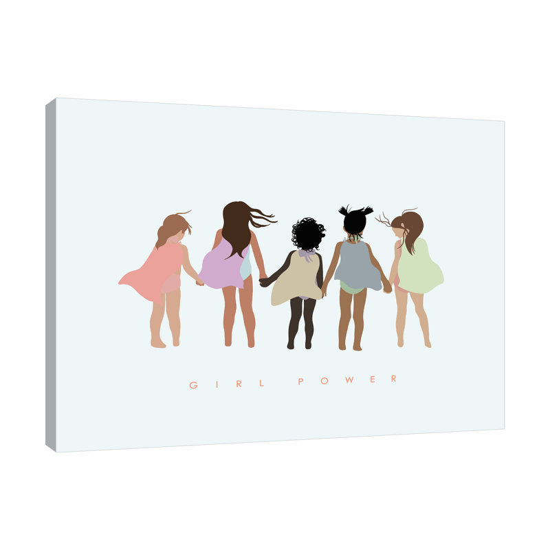 «Girl Power With Capes», toile tendue par Leah Straatsma, H 30 po x l 40 po x P 1,5 po