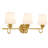 Dorothea 3-Light Gold Leaf Vanity Light