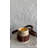 Leather Decorated Travertine Large Candle Holder