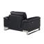 Chaise en cuir italien à grain supérieur-2063728526