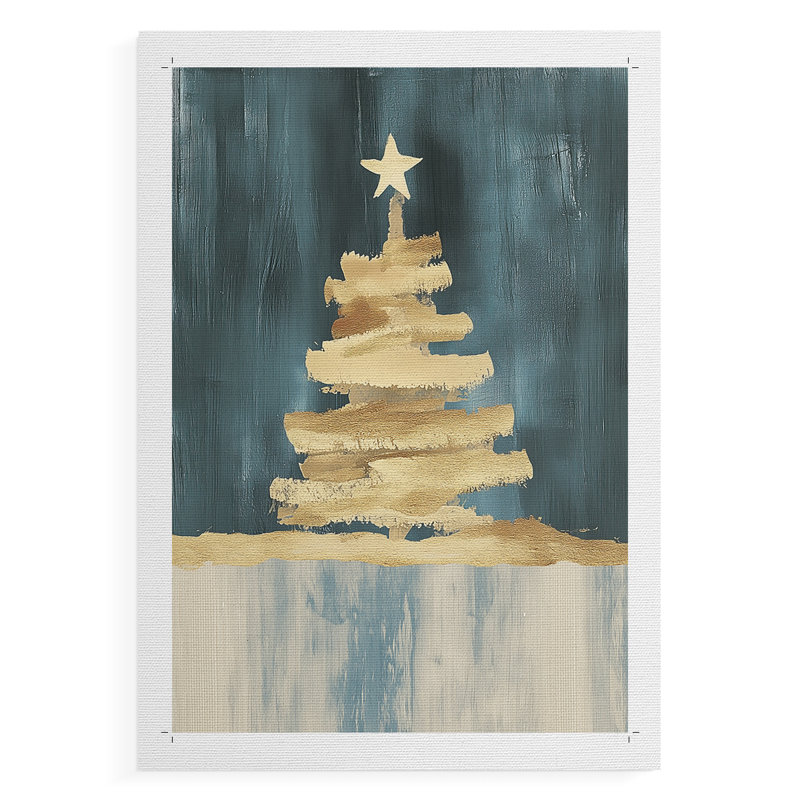 Christmas Holiday Art CXCIX - Impression sur toile seulement - NON-CADRE, H 18 po x l 12 po