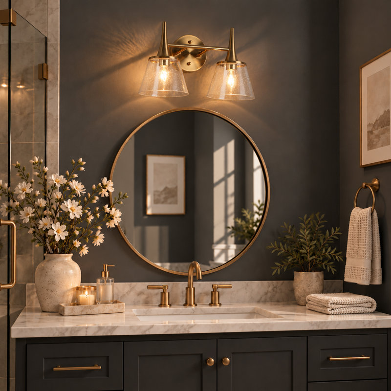 Jonesboro 2 - Light Dimmable Bathroom Vanity light UL Certified